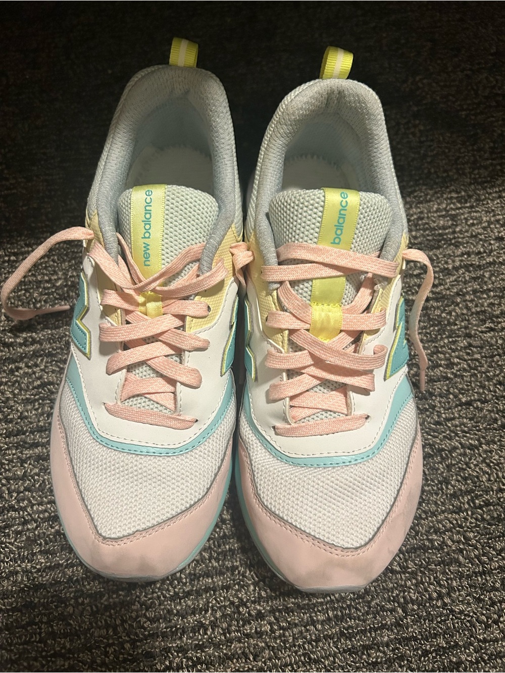New Balance Women's Pastel Pink, Mint & Yellow Sneakers